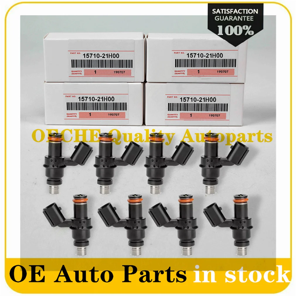 

NEW 8PCS Black Motorcycle Injector Assy 15710-21H00 For SUZUKI GSX-R1000 2007 2008 K7 1571021H00