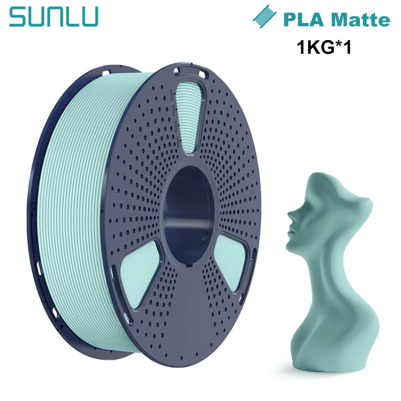 SUNLU 1KG PLA Matte 3D-printerfilament 1,75 mm 1000 g spoel (2,2 lbs) Netjes geregeld Geen knoopfilament Geschikt voor de meeste FDM-printers