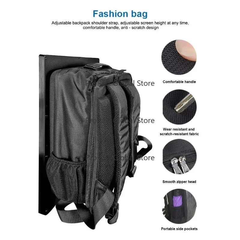 27, 32 Inch Outdoor Walking Backpack Mobile Advertising Backpack Powered LCD TV Advertising Player