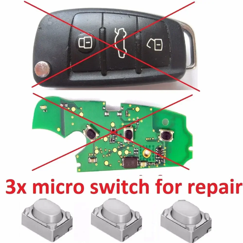 

ECUTOOL для AUDI A2 A3 A4 A5 A6 A7 A8 TT S4 S6 S8 дистанционный ключ брелок микропереключатель ремонт