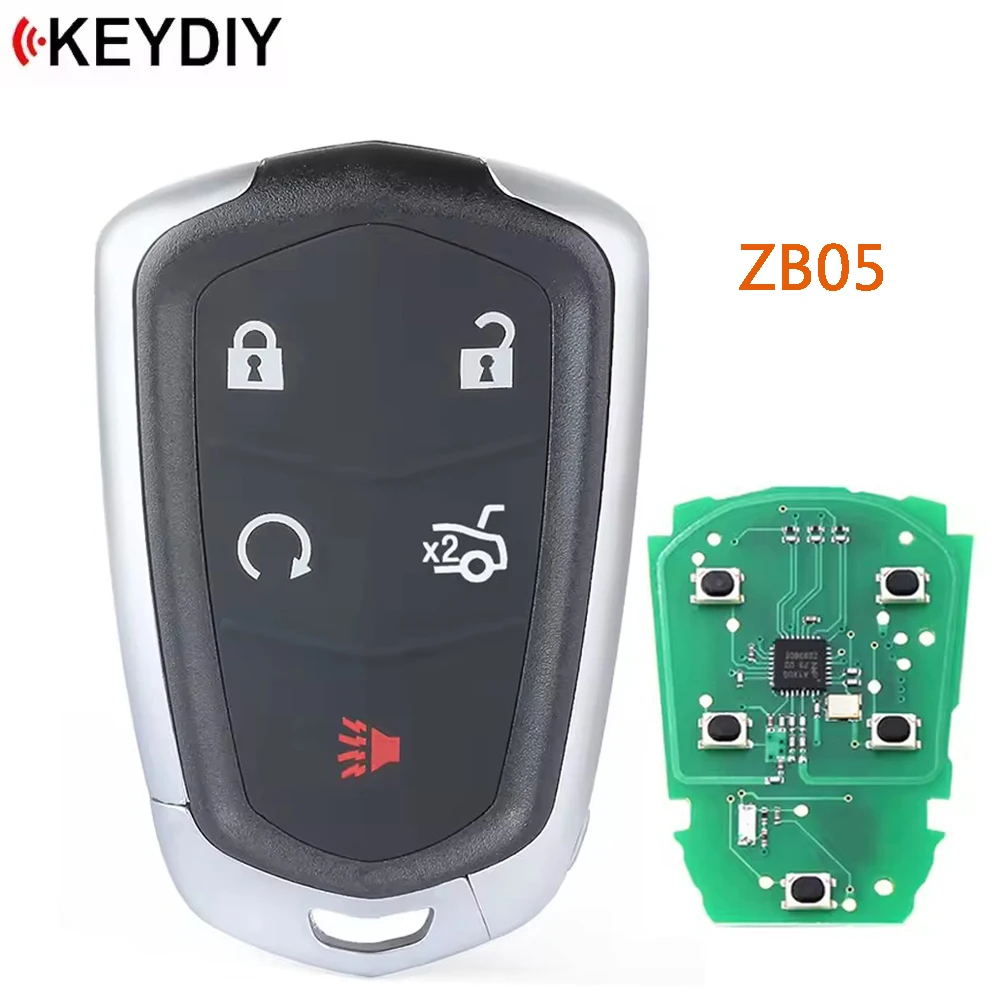 1 Piece KEYDIY ZB05 Universal Smart Remote Key Fob KD for Cadillac Style for KD-X2 KD MAX Key Programmer