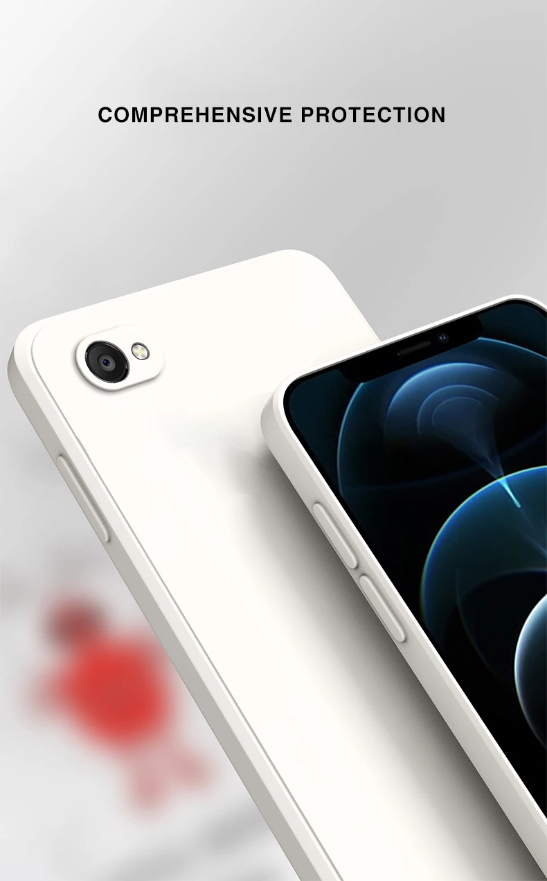 Quadratische flüssige Silikon-Softhülle für iPhone 6, 6S, 7, 8 Plus SE 2020 2022, Siquare Luxus-Klassiker-Telefonabdeckung Funda – Detail 6