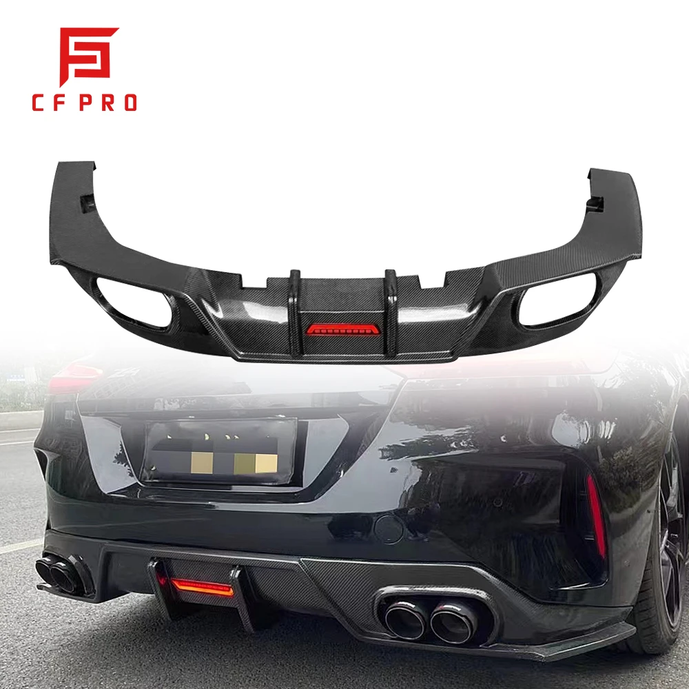 

Real Carbon Fiber Rear Bumper Diffuser Splitter With Led For BMW Z Series Z4 G29 2019+