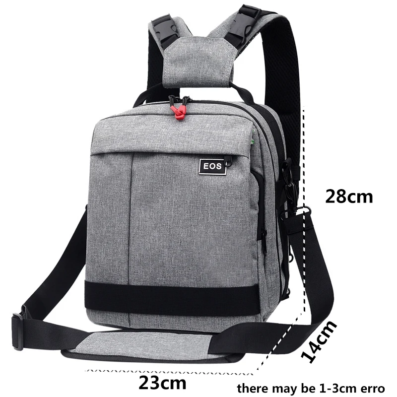 防水ナイロンバックパックバッグコンパートメント付きキヤノンニコンソニー一眼レフカメラレンズ三脚一脚写真アクセサリー