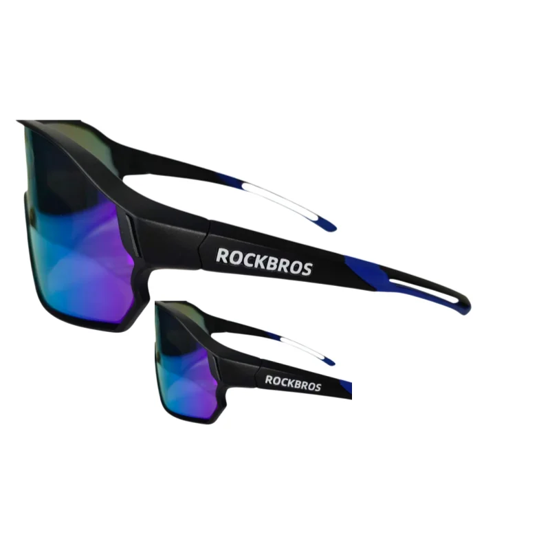 ROCKBROS Bestseller Fahrradbrille UV400 Anti-Beschlag REVO-Gläser HD-Klarheit CE/ANSI-Zertifiziert Cateye-Design MTB/Rennrad – Detail 14