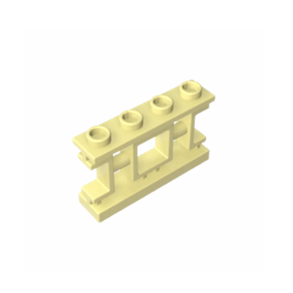 

Строительные блоки Gobricks GDS-M425, ограждение 1 x 4 x 2, декоративная решетка с квадратами и 4 шипами, совместимые с Lego 32932.