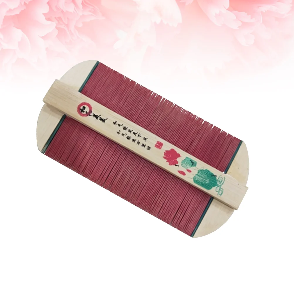 Red Hair Comb Exquisite Wood Bamboo Simple Outdoor Random Pattern Smooth Wooden Safe for All Types