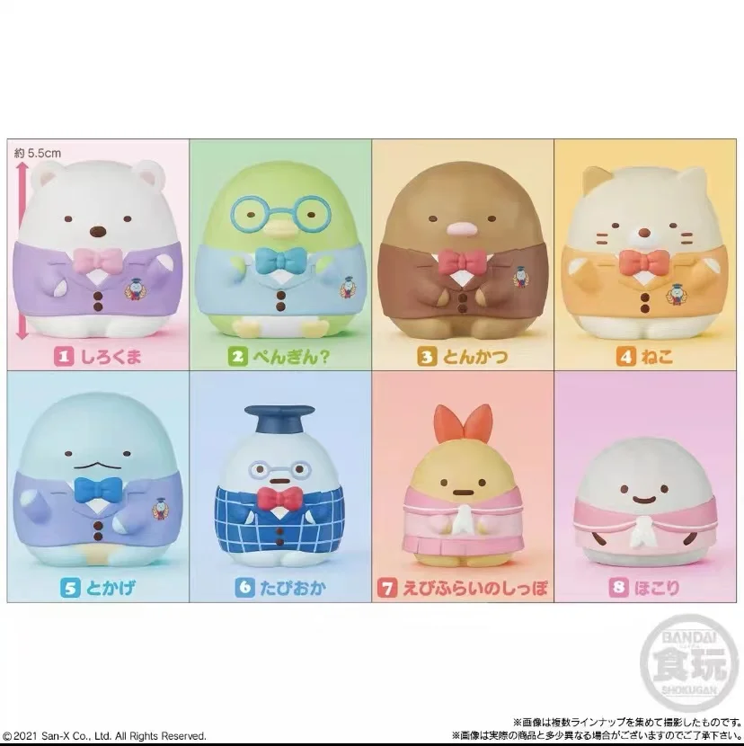 Oryginalna figurka Anime Bandai słodka Kawaii Sumikko Gurashi najlepszy przyjaciel kolekcja lalek figurka słodycze w kształcie zabawek prezent