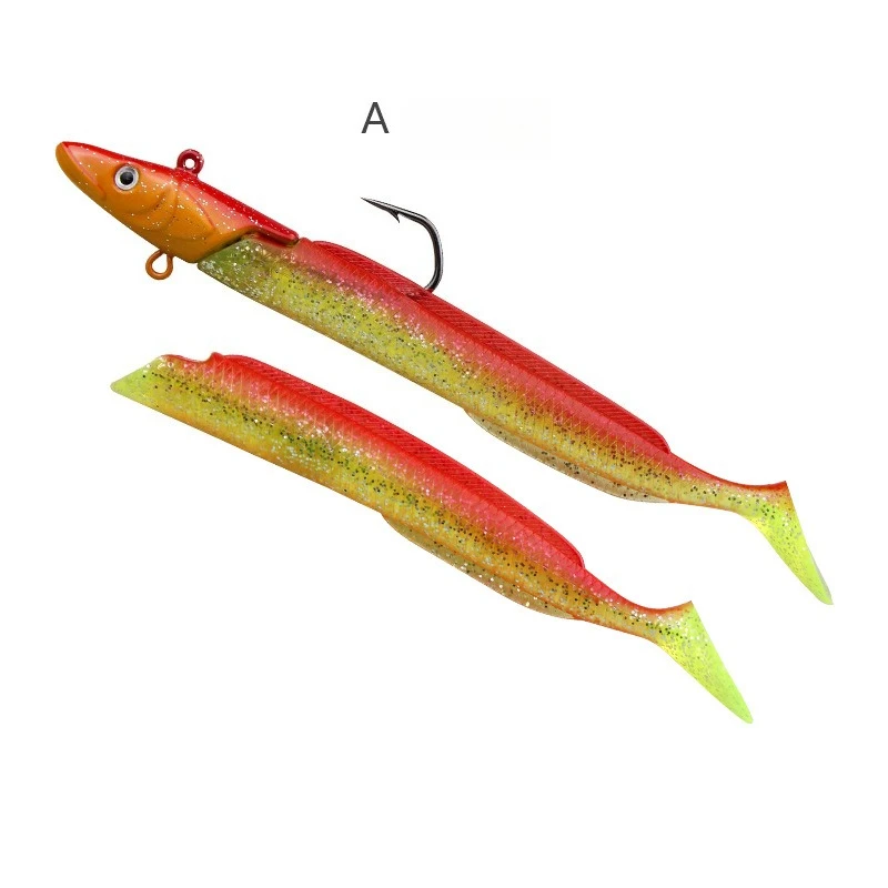MUKUN Silicone Esca Morbida T Coda Anguilla Elettrica 12.5 centimetri 23g Pesca Swimbait Bass Luccio Trota Richiamo Artificiale Strumenti Wobbler Affrontare