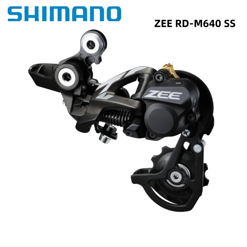 Задний переключатель Shimano ZEE RD-M640 SS на 10 скоростей для DH, поддерживает кассеты до 28T, SHADOW RD+ подходит для горных велосипедов MTB.