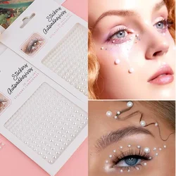 Pearl Self-adhesive Face Decorations for Bridal Eye Face MakeUp DIY Acrylic Crystal Pearl Sticker Milky/Pure White New 3/4/5/6mm