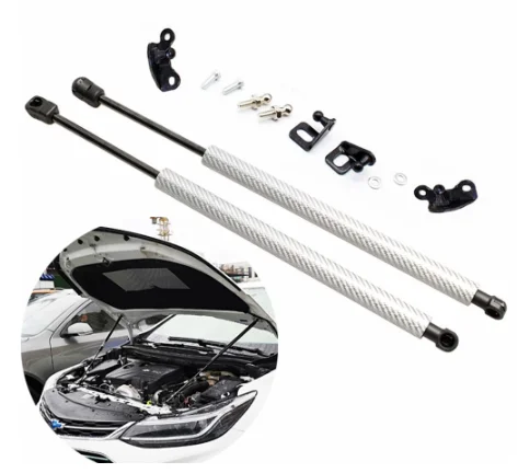 

2PCS Hood Lift Supports for Chevrolet Cruze J400 D2LC Gen2 2016-2023 Front Bonnet Modify carbon fiber Gas Struts Shock Damper
