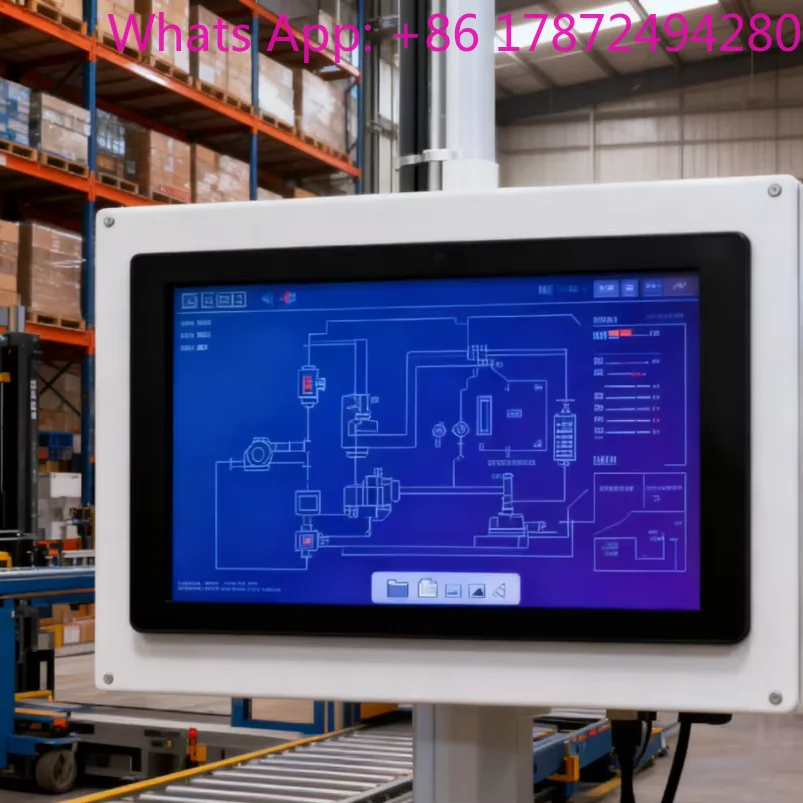 13.3-Inch wall-mounted embedded touchscreen display with 1920x1080 customizable brightness industrial display
