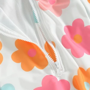 Children Baby Girl Slows Summer Floral Sleeing Long Zipper Babes Bath Bottle Beachwear Main Main Sales Children's Biquini - №6