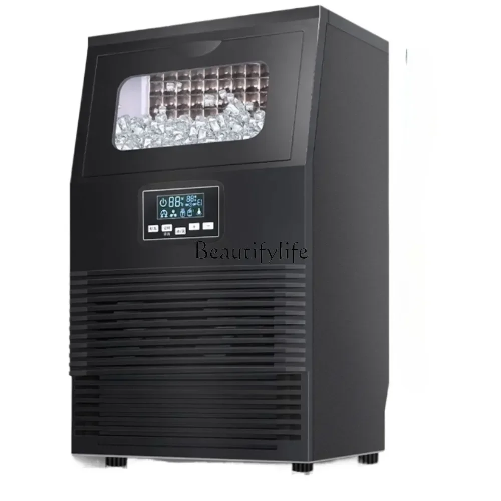 Ice machine Small commercial HZB-40kg Nissan 40kg Automatic large square ice