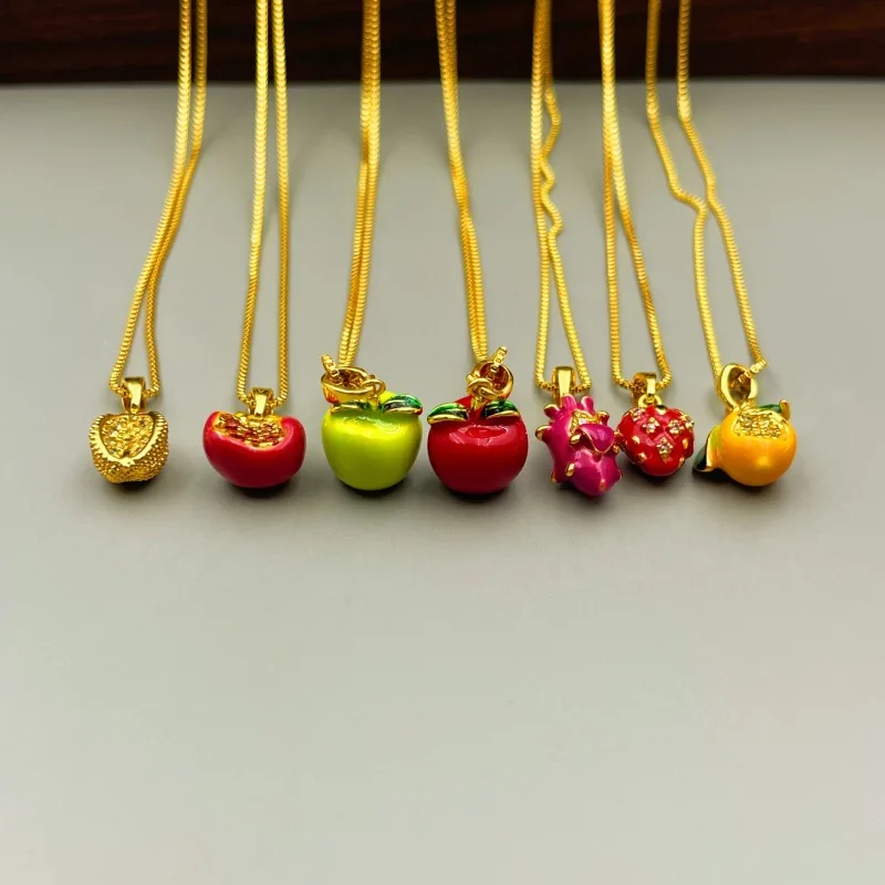 

Summer New Enamel Color Dripping Oil Fruit Earrings for Women, Small and Exquisite, Fashionable, Simple and Versatile Earrings