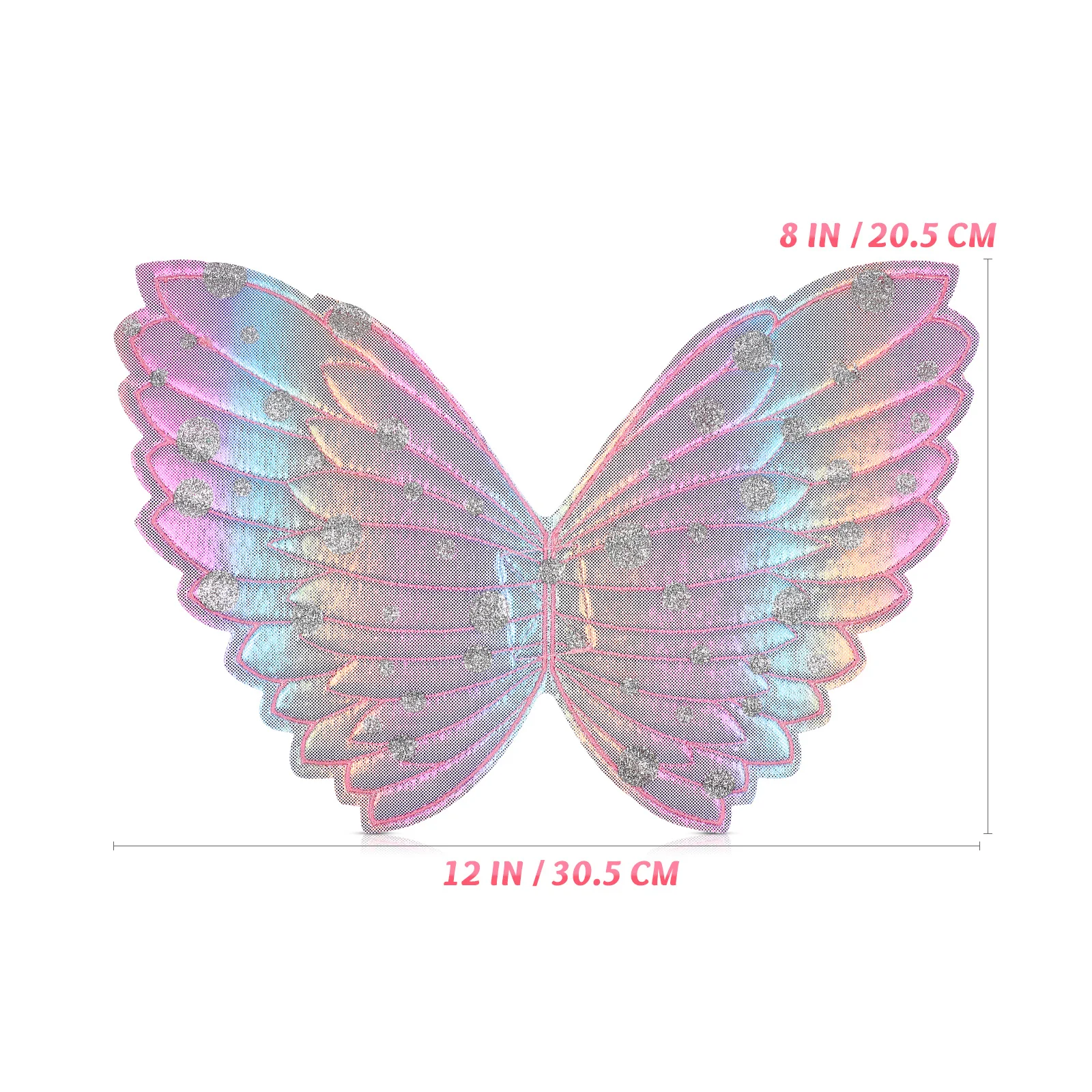 어린이 다채로운 천사 날개 공연 요정 날개 소품 파티 코스프레 의상 어린이 의상 장식 코스프레 소품