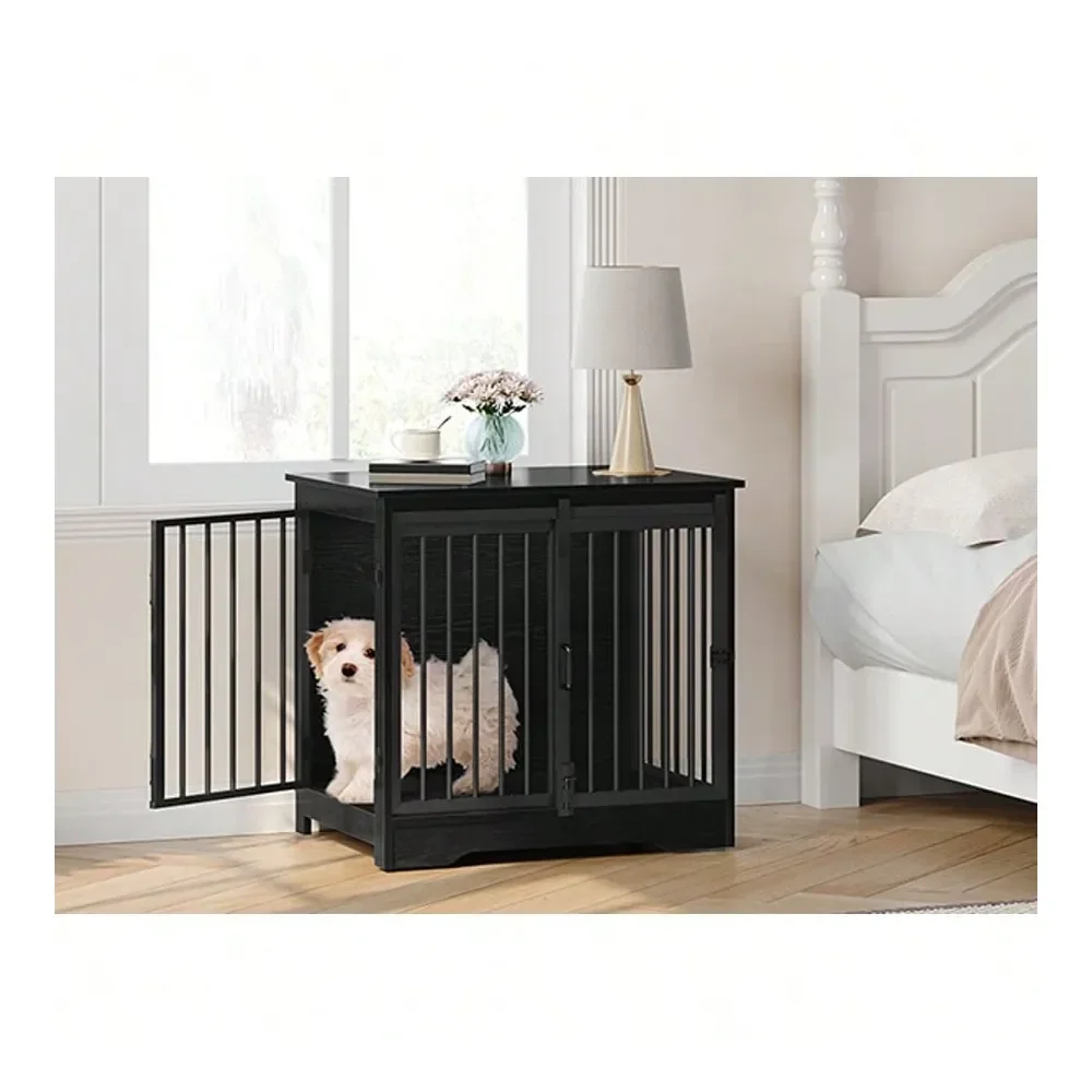 

27.2 Dog Crate Furniture With Barn Door 26.8 Wooden Dog Crate Furniture