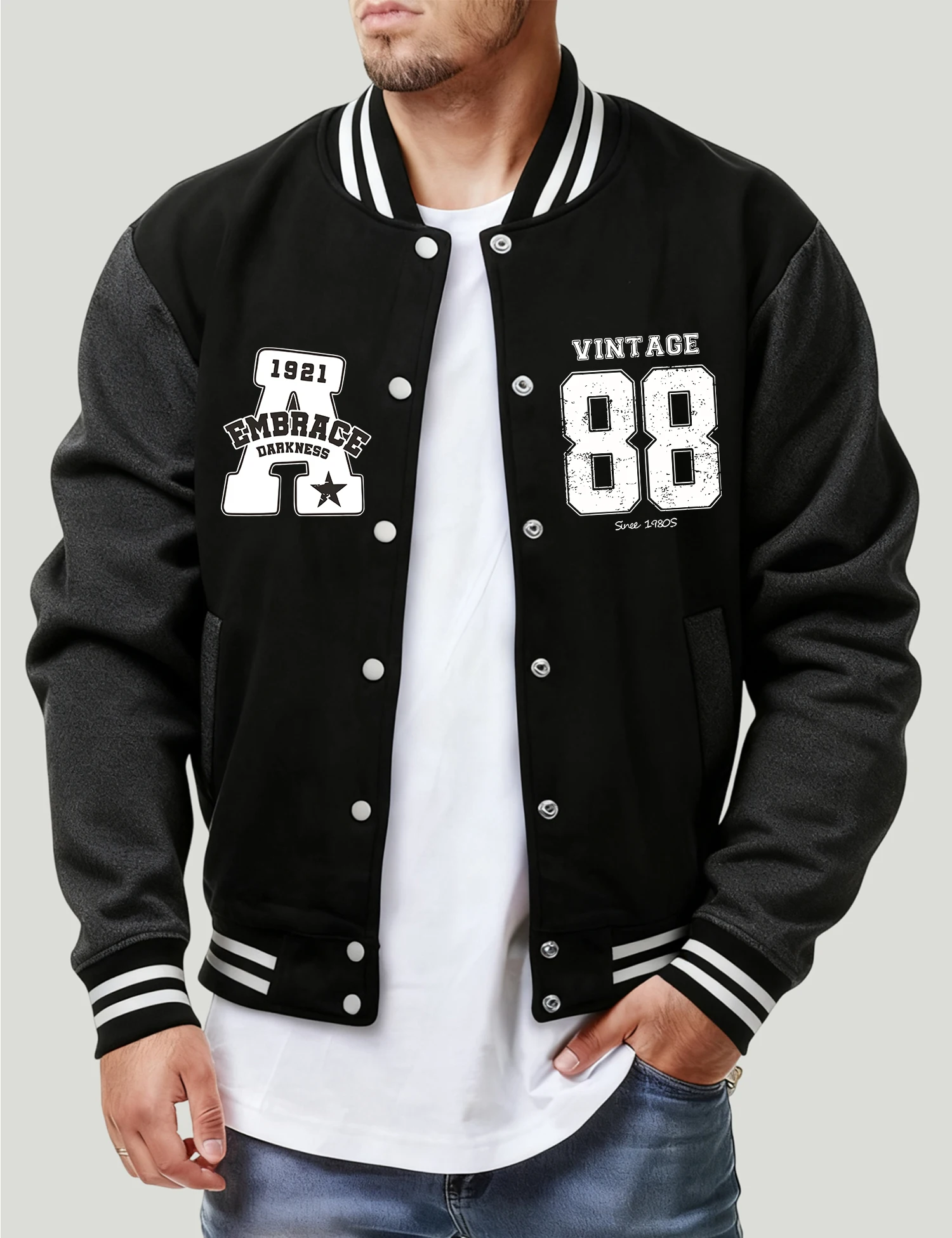 Embrace Vint Age 88 プリント メンズ レ - Mens Fashion Baseball Jersey のレビューと価格