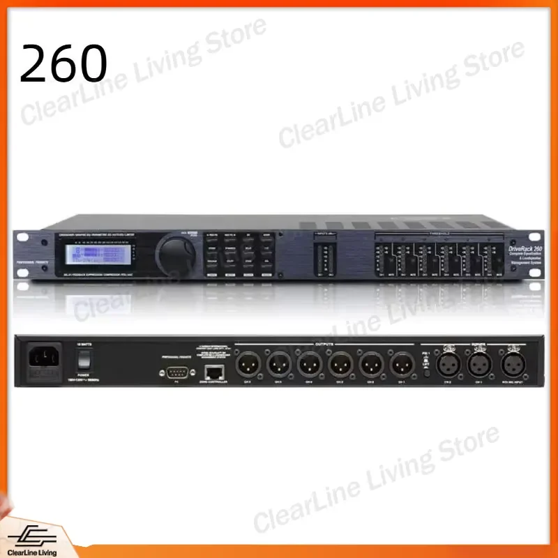 Professional DSP Audio Processor PA2 260 360 4800 Metal Case XLR Surround Sound Karaoke Singing Amplifier Car Home Stereo