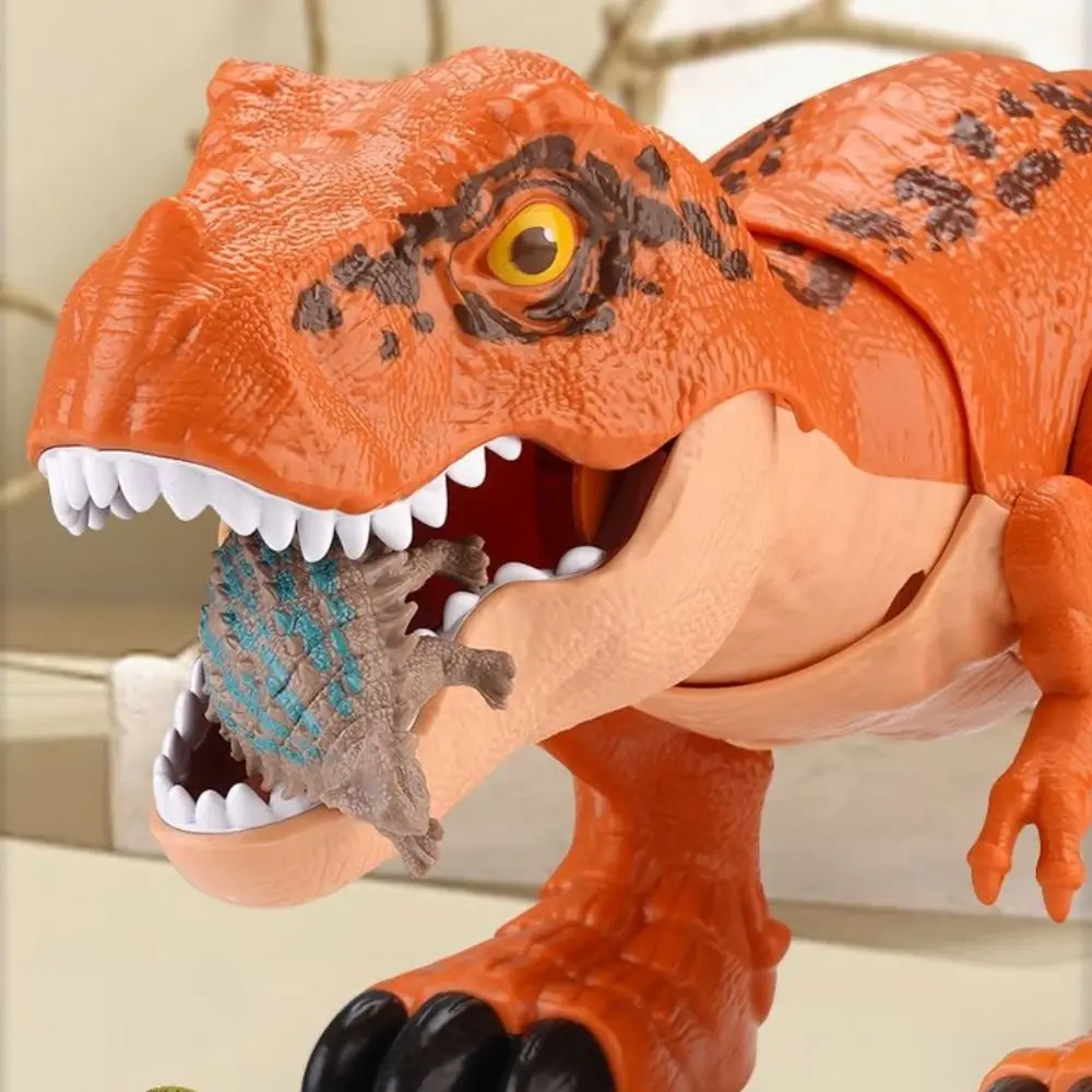 

Plastic Large Swallowing Dinosaur Tyrannosaurus Rex Joints Movable Jurassic Boy Animal Model Sound Simulation