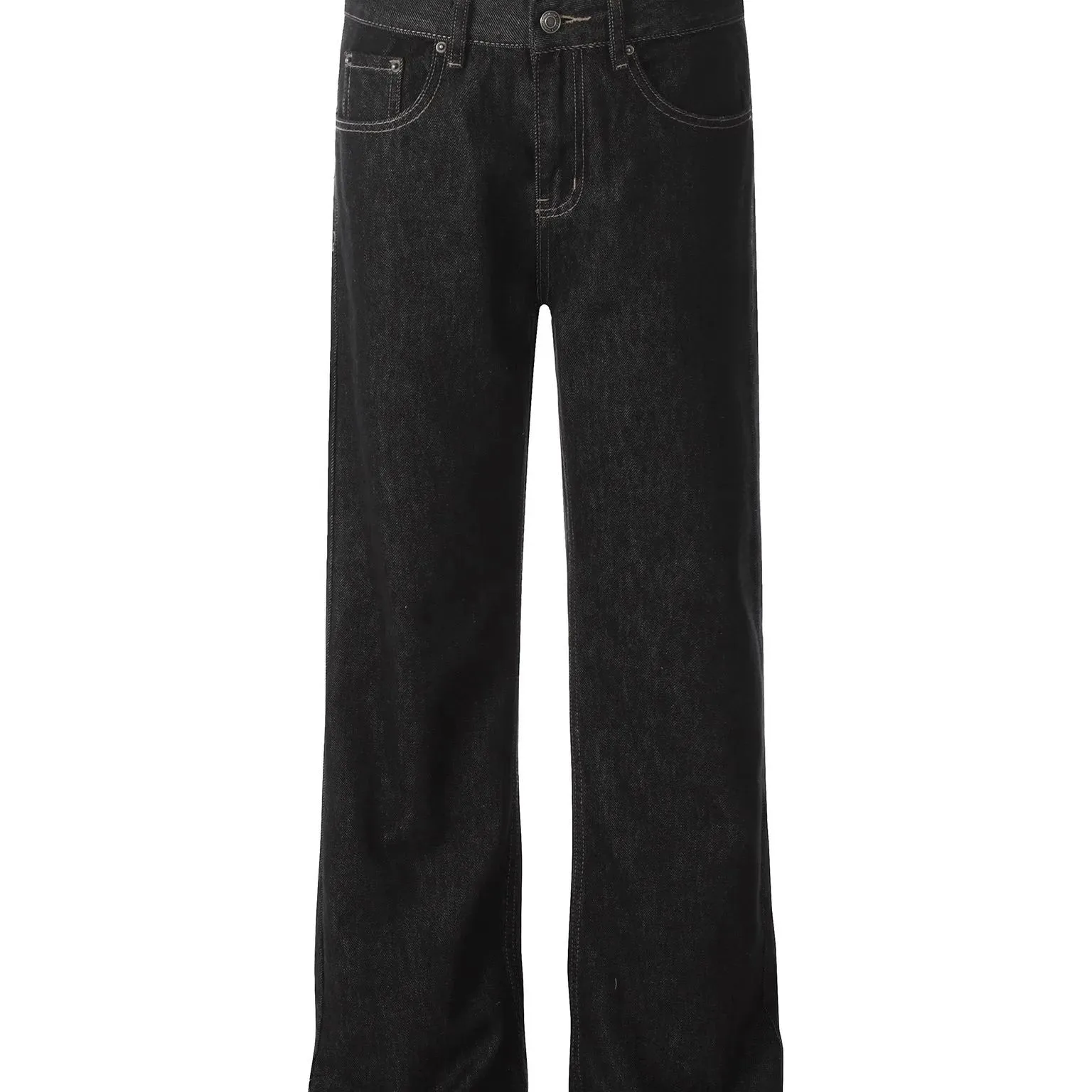 

Casual Straight Tube Micro Flared Denim Jeans Men's Loose Fit Durable ape Retention Summer Collection Neutral Dstring