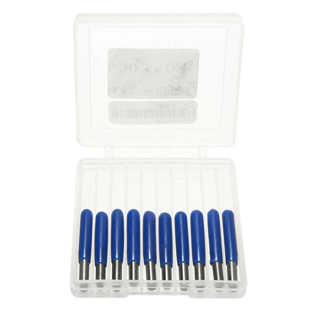 10PCS Superior Quality Carbide PCB Board Engraving Bits CNC Router Tool V Shape 01mm 60 Degree Angle for Precision Metal Cutting