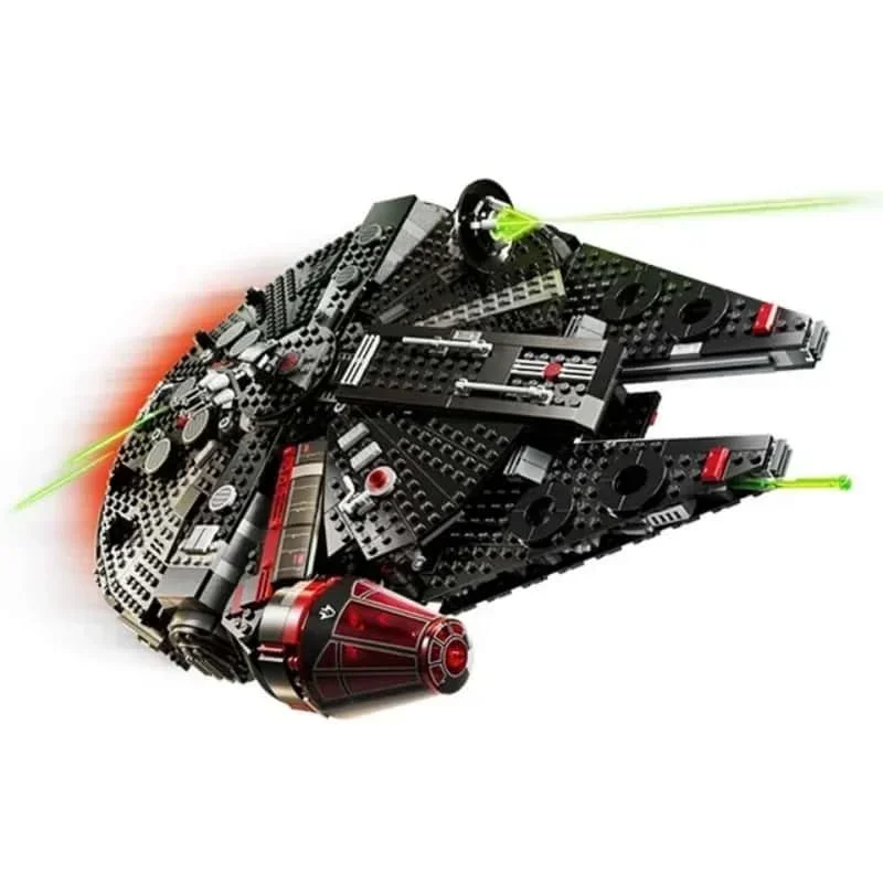 New Blackened Millennium Falcon Building Bricks 1579Pcs, Space War Model, Alien Mini Character Included