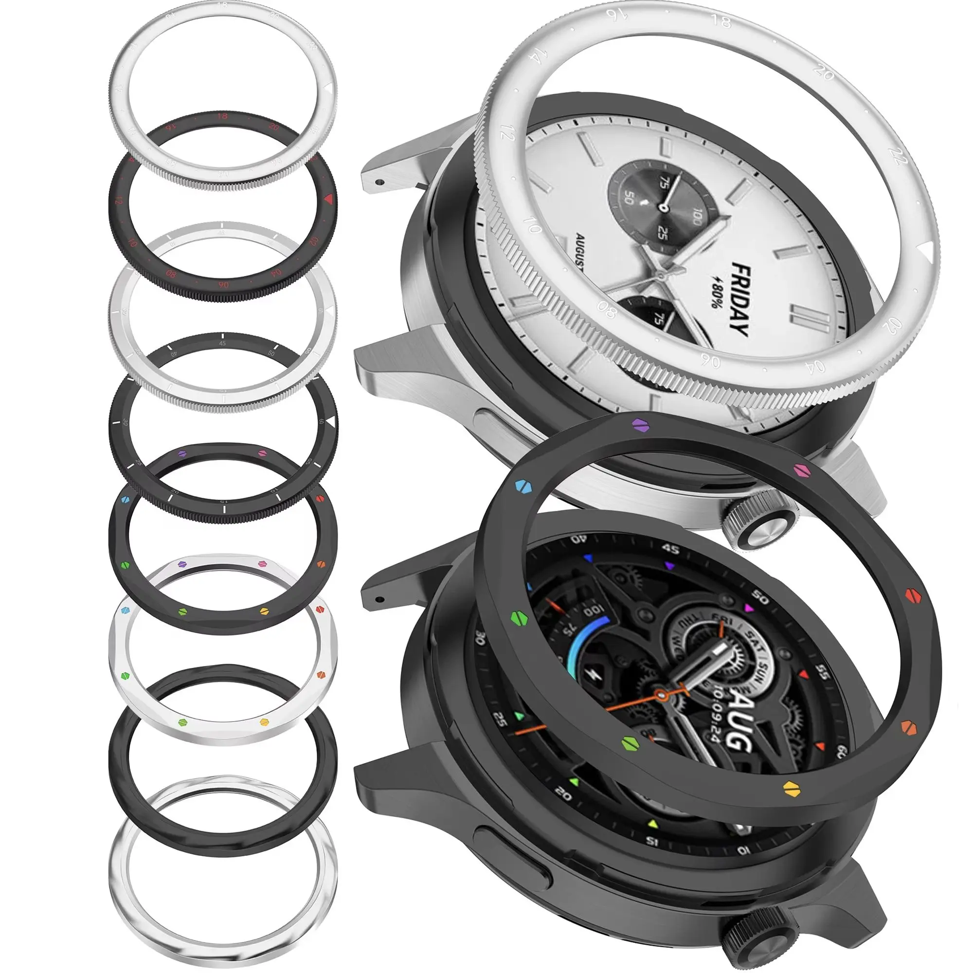 

Metal Bezel For Xiaomi Watch S4 For Mi Watch S3 Watch Replacement Anti-scratch Anti-drop Bezel Case Cover