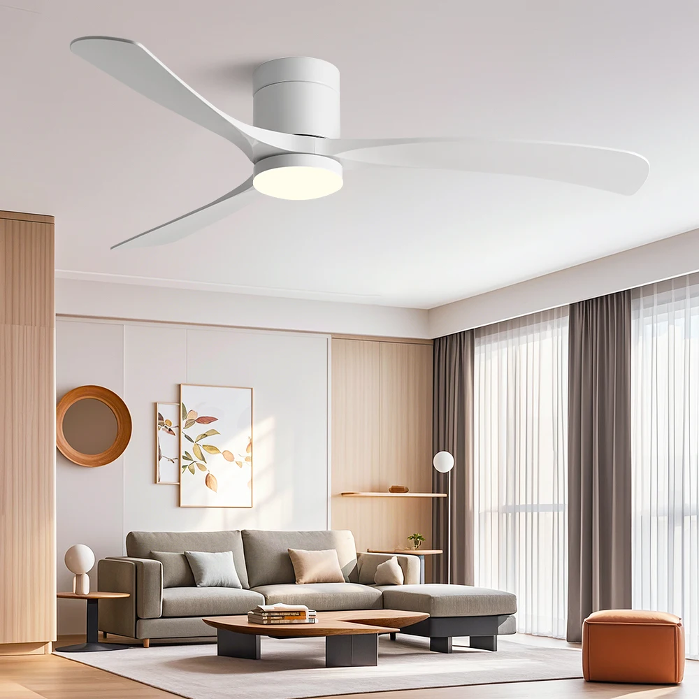 38/56 Inch Low Floor Strong Fan Blades DC Motor Ceiling Fan with LED Light and Remote Living/Dining Areas, Home & Office Control