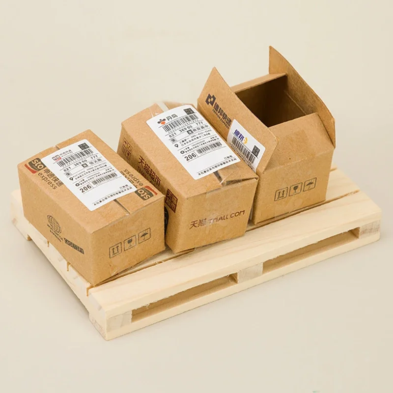 1 Pc 12*8*2cm Mini Wooden Pallet Beverage Coasters Insulation Pad Cup Coaster Pot Mat