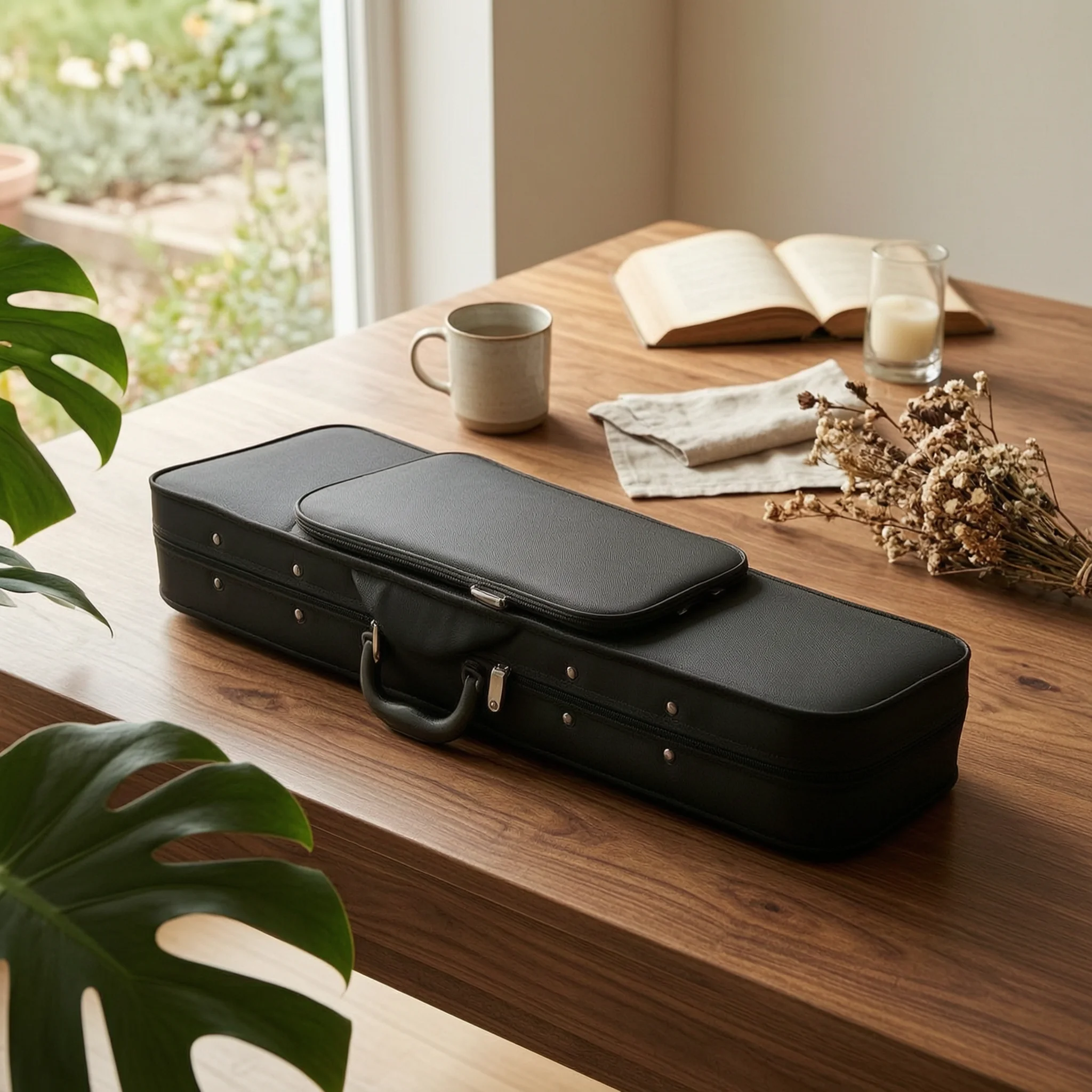 Hard-Shell Violin Case Rigid Hard Shell Violin Case Strong Impact-Resistant for Violinists, Rehearsals, Lessons