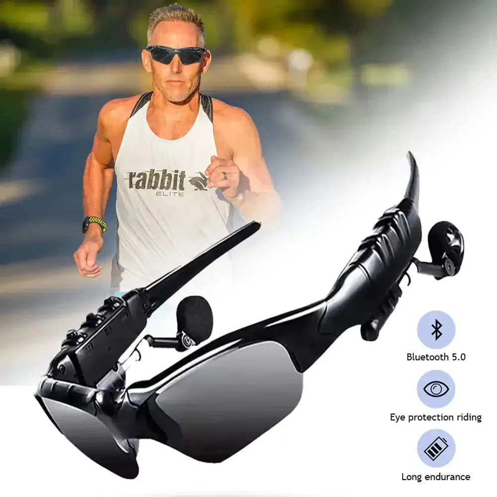 Sports Stereo Wireless Bluetooth Cycling Sunglasses 5.0 Headset Telephone Polarized Driving Sunglasses/mp3 Riding Eyes Glasses