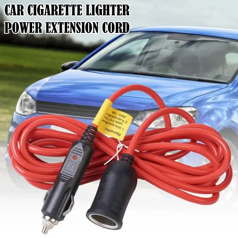 

3.6M 12V/24V 15A Car Cigarette Lighter Extension Cable Female Cable Car Charger Cigar Lighter Socket Cigar Jack Multi Socket