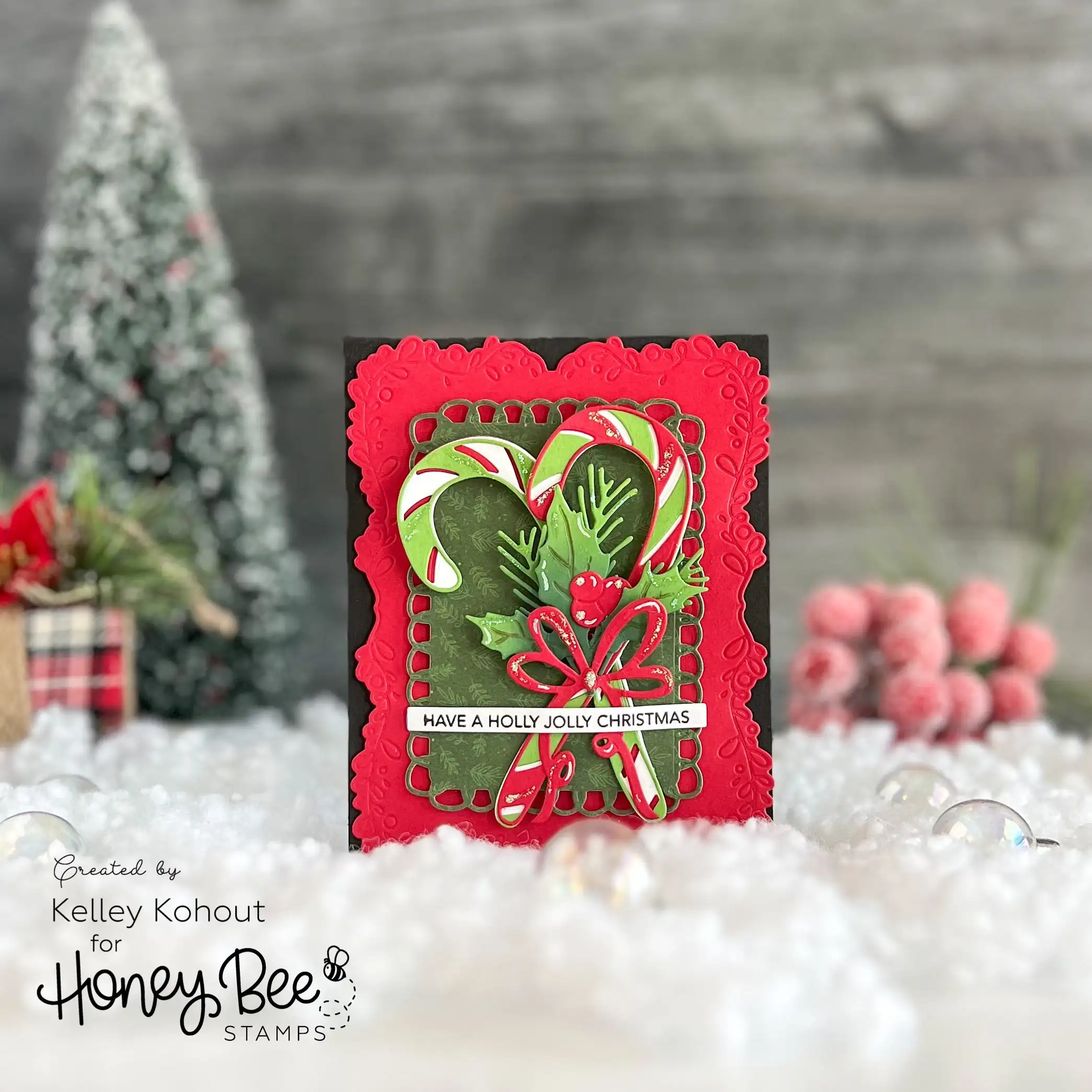 honeybee stamps Holiday Wishes Metal Cutting Die And Stamps Scrapbooking Background DIY Decoration Craft Embossing Stencil