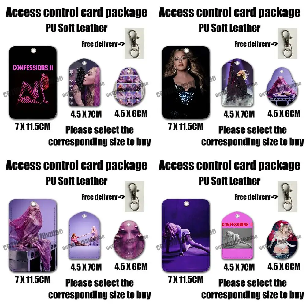 Pour M-Madonna Confessions II, Étui pour AirTag, Porte-cartes, Clips d'identification, Porte-cartes bancaires, Porte-clés de voiture électrique