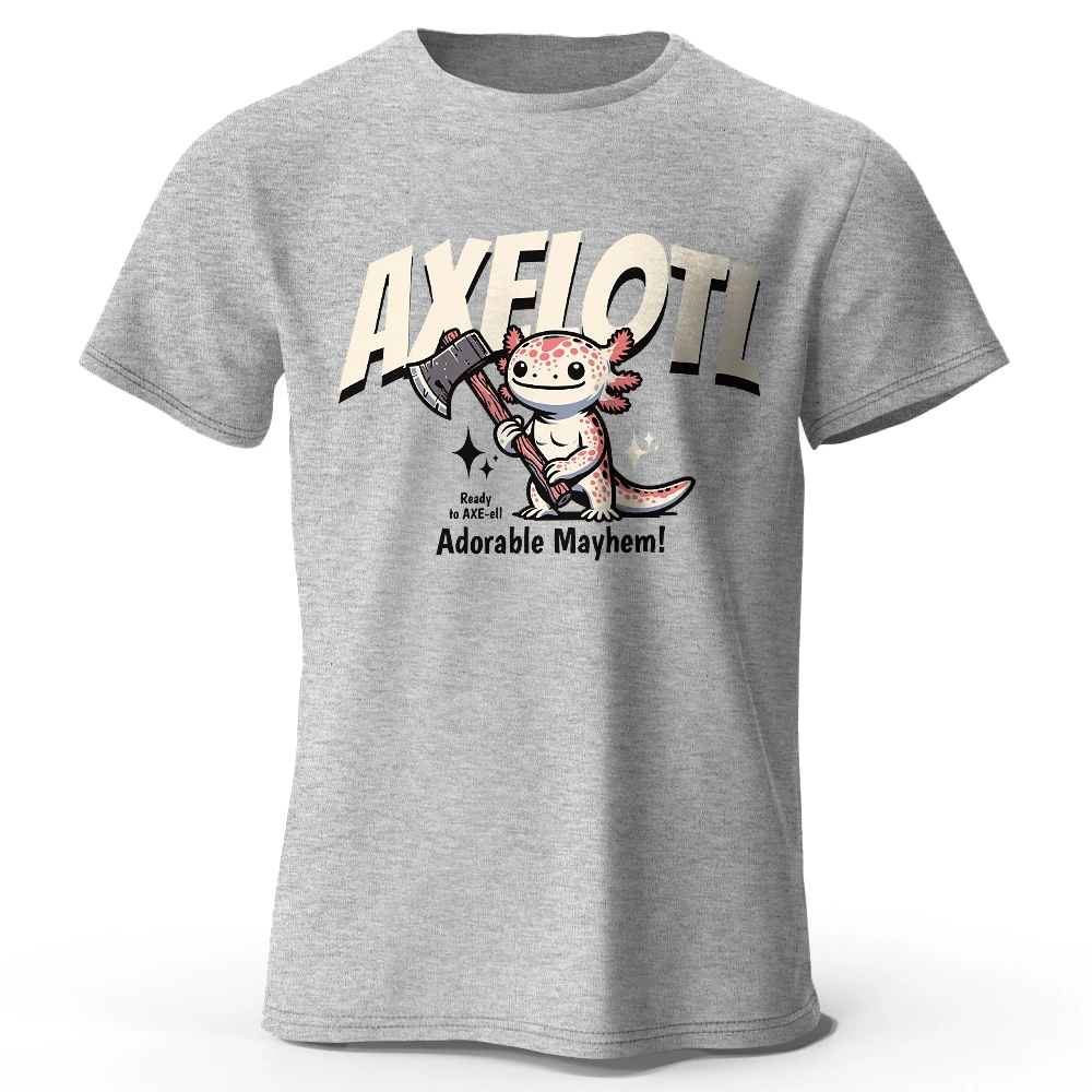 T-Shirt mit verspielten Cartoon-Tieren aus 100 % Baumwolle – handgezeichnetes, bezauberndes Kreaturen-Design mit ultraweichem Stoff für den täglichen Gebrauch
