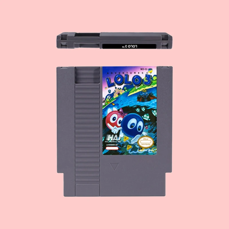 Adventures of Lolo 3 Action Game Cartridge For NES 72PIN Consoles Region Free Game Card Free Shipping