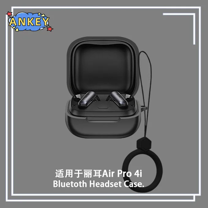 لـ EarFun Air Pro 4i TW230 حافظات من السيليكون مع خطاف واقي مقاوم للصدمات غطاء سماعة أذن لاسلكي حلقة حمل #4