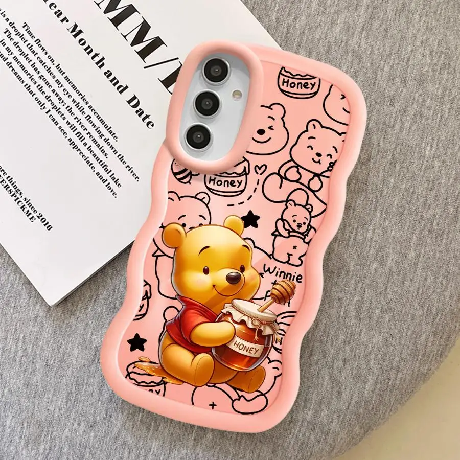 กรณีTPUนุ่มสําหรับSamsung Galaxy A26 A25 A14 A36 A35 A21s A23 A24 A32 A11 A12 A15 A16 Disney Winnie The Pooh