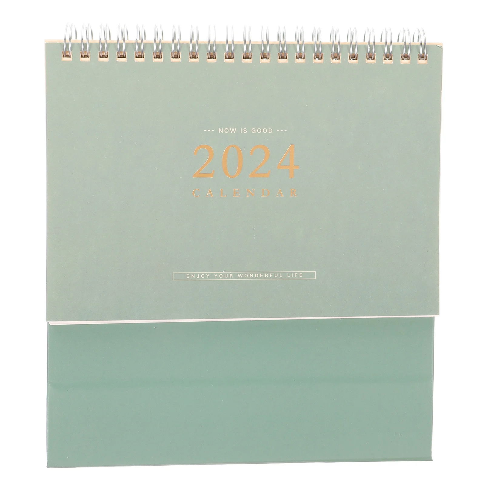 

2024 Business Desk Calendar Ivory White Large Size 2023 to 2024 Practical Spiral Binding Noting Calendar Table Decor