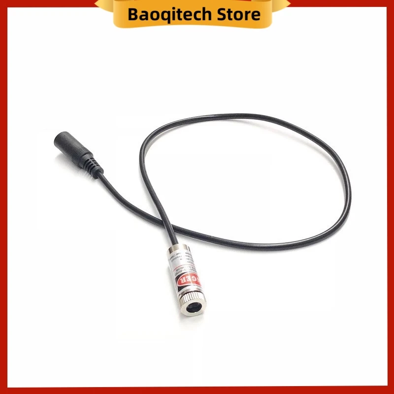 650nm 5mw 10mm laser module red red light dot shaped linear cross laser head industrial grade adjustable focal length 1230series