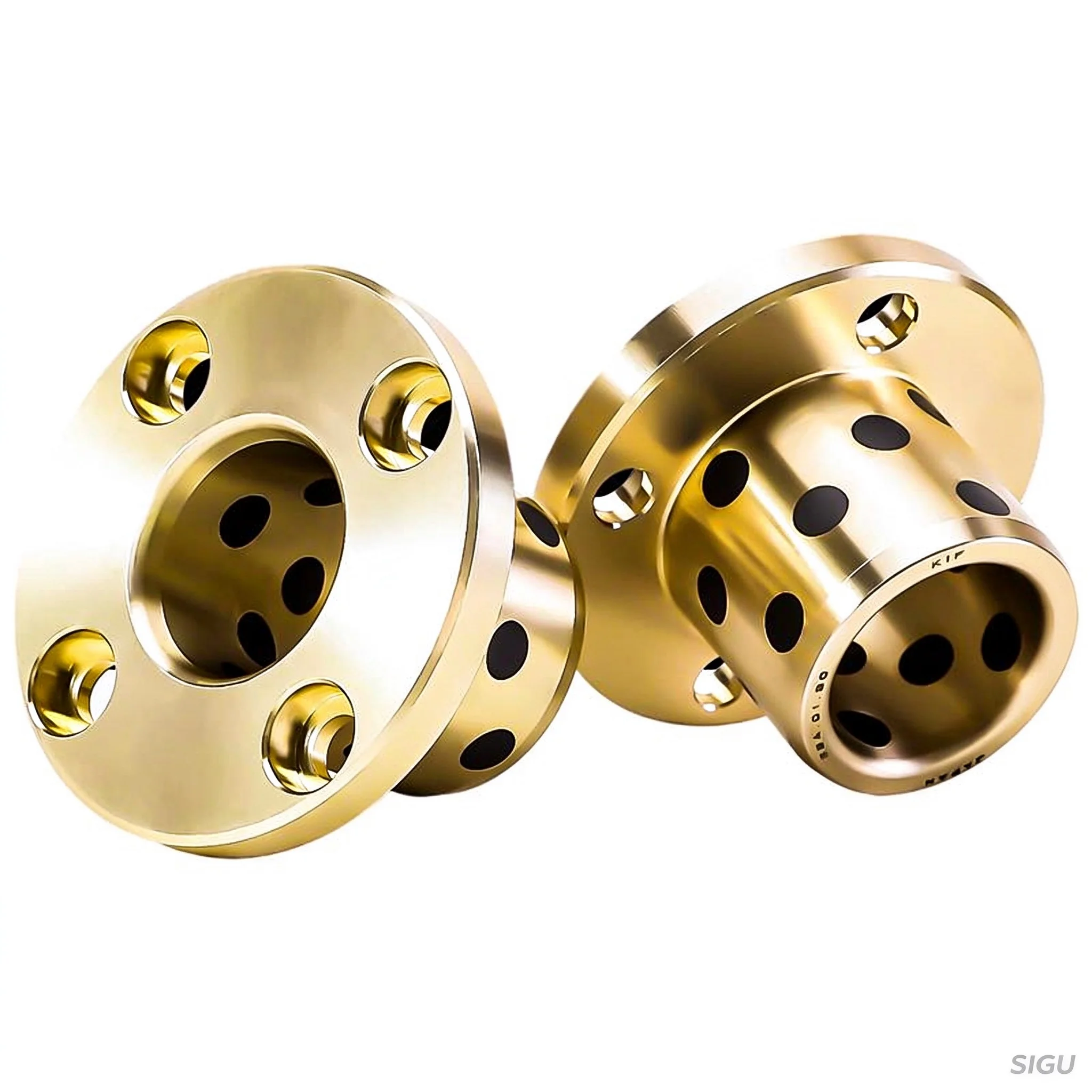 MPTZ Round Flange Graphite Bronze Bushing MPTZ 6-15 6-20 6-25 8-15 8-20 8-25 8-30 10-15 10-20 10-25 10-30 10-35 12-15