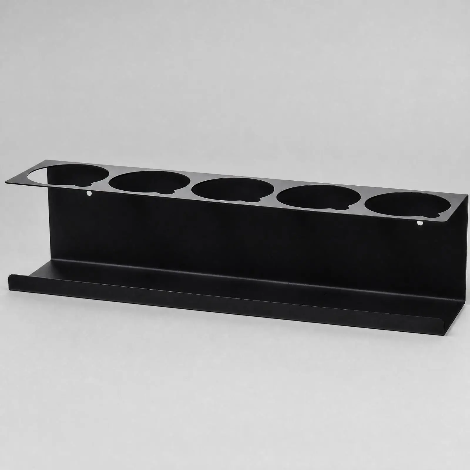 Aerosol Can Holder Wall Mounted Metal Rack Five Opening Spray Paint Organizer for Workshop Warehouse Storage