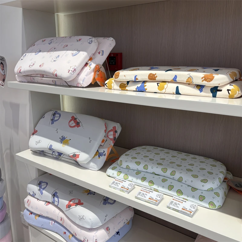

Memory Foam Pillow Adjustable Height for Children 0-8 Years Old Kindergarten Middle School Waable Ne Support Rectangular