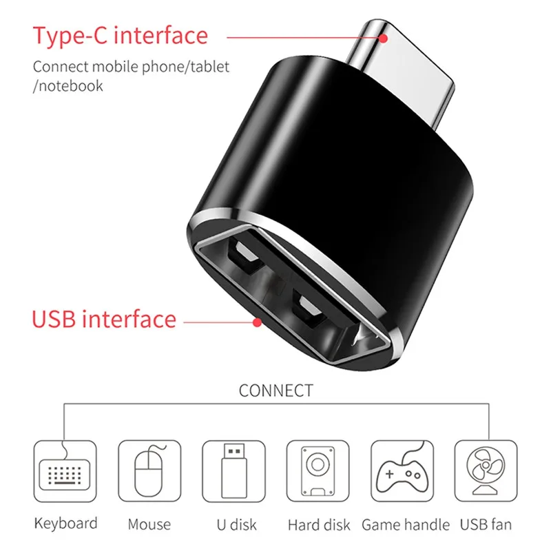 Mini Charge Accessories Adapter USB 3.0 Converter USB to Type C Transmission Phone OTG Cable for Samsung Xiaomi huawei OnePlus