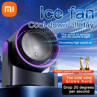 Xiaomi 100 Level Bladeless Fan Portable Small Usb Charging Silent Desktop Digital Display High-speed Circulating Cooling Fan