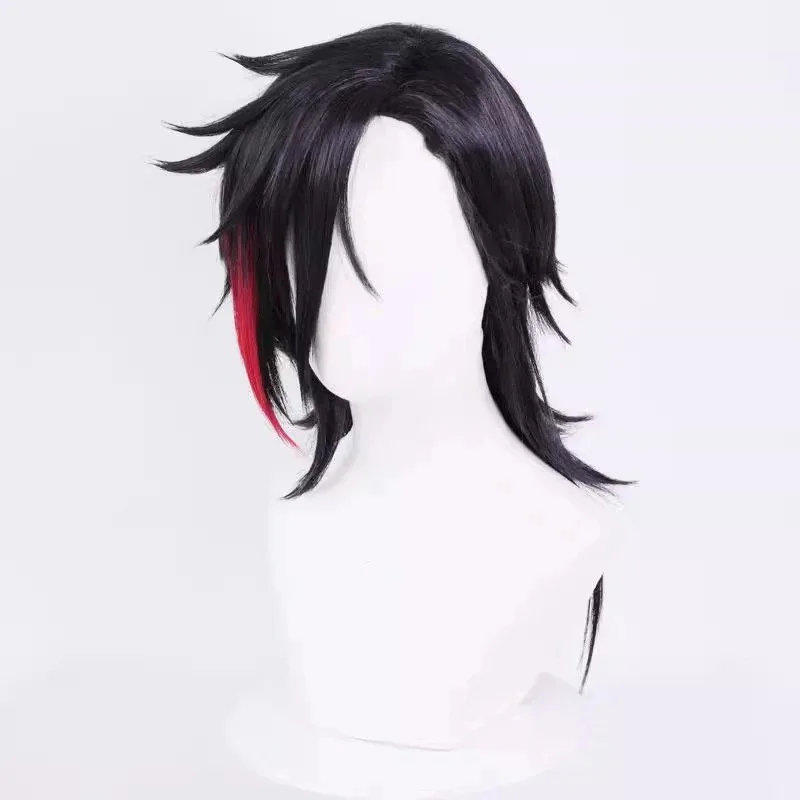 

LoL Arcane 2 Vi Cosplay Wig Black Synthetic Fiber Hair For Women mb.3