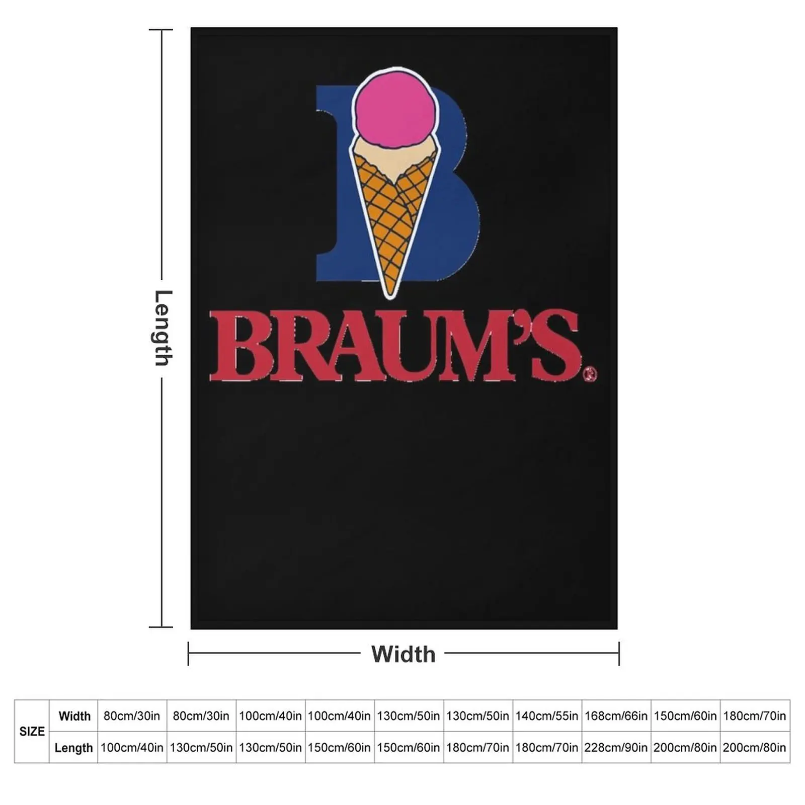 BEST SELLER Braums Merchandise Throw Blanket couch cozy soft plush fuzzy picnic outdoor blanket