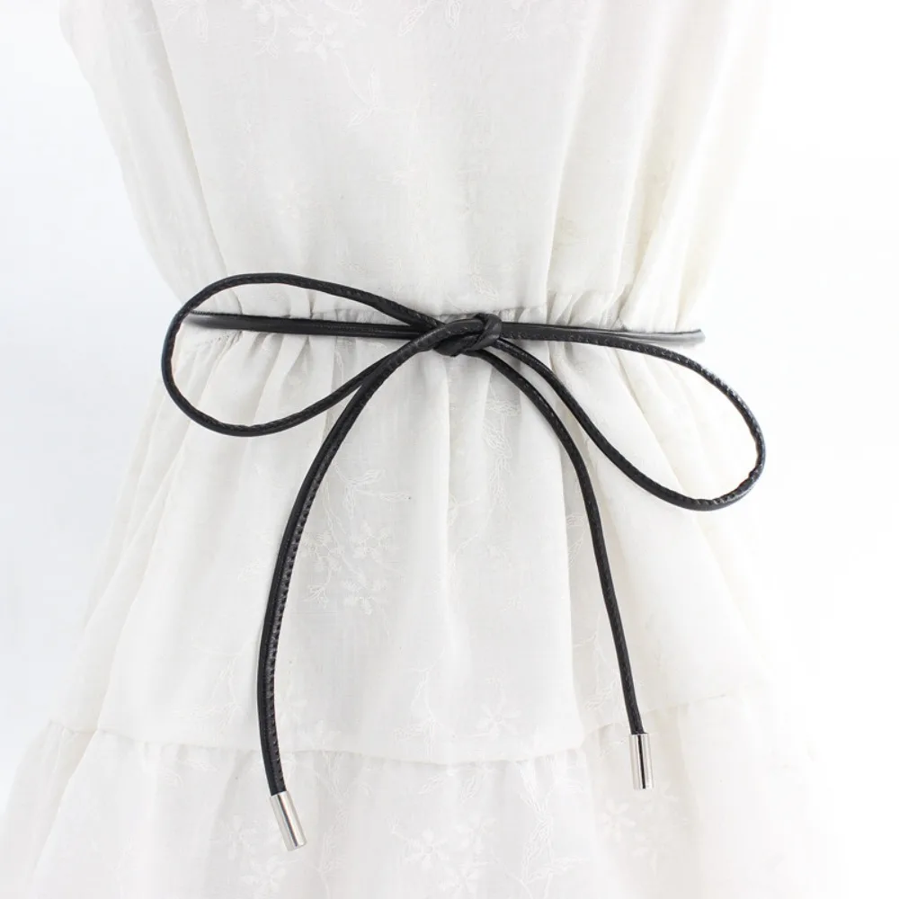 Fashion Korean Knotted Waistband Classic Style Trendy Waist Decorations Retro Accessories Skirt Thin Waistband